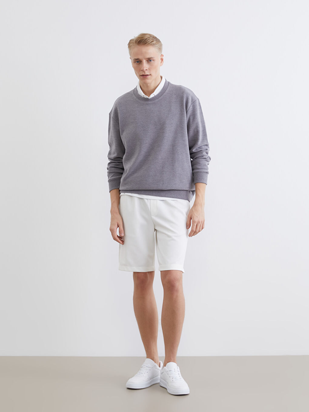 Crew Neck Men's Sweatshirt-1