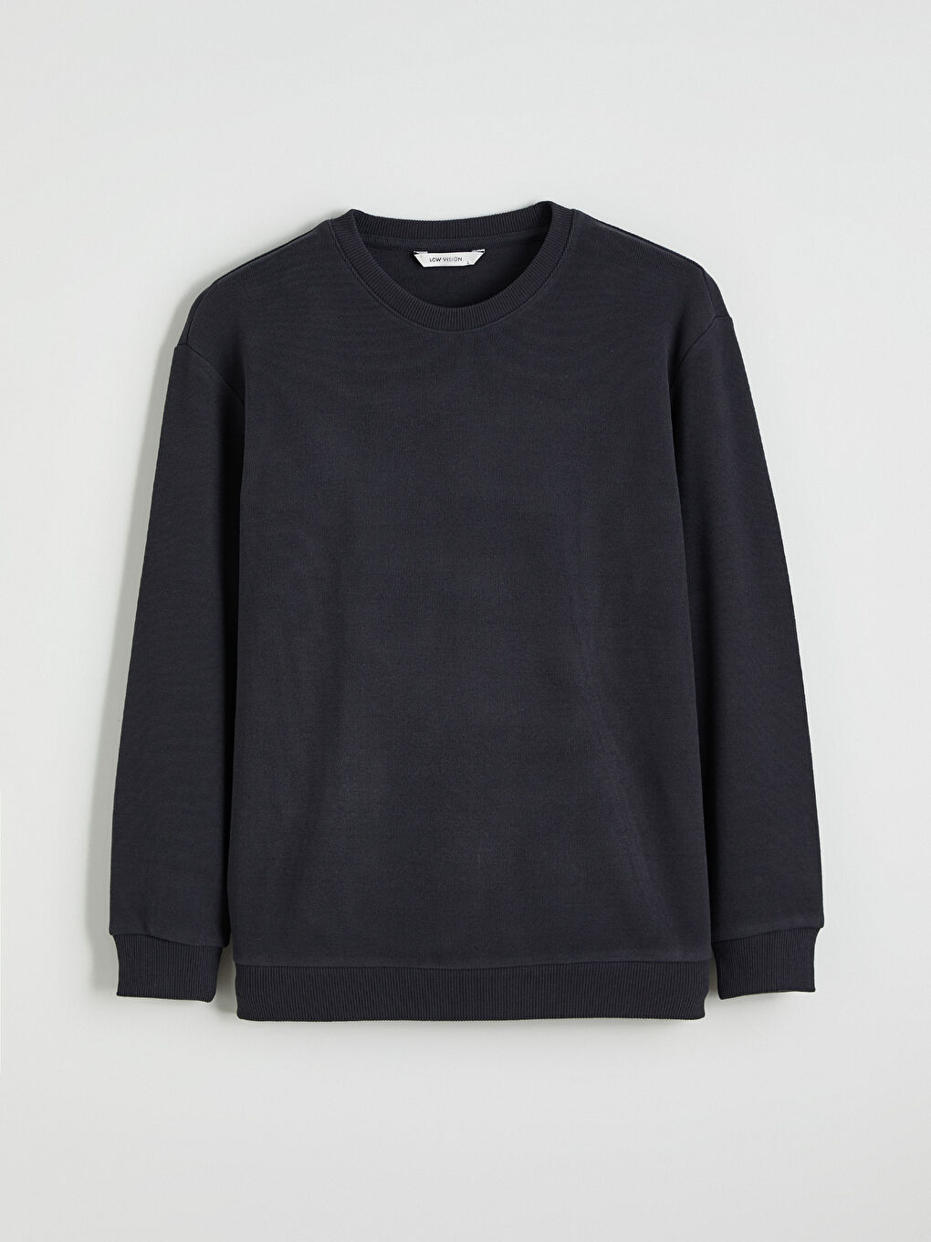 Antrasit Bisiklet Yaka Erkek Sweatshirt