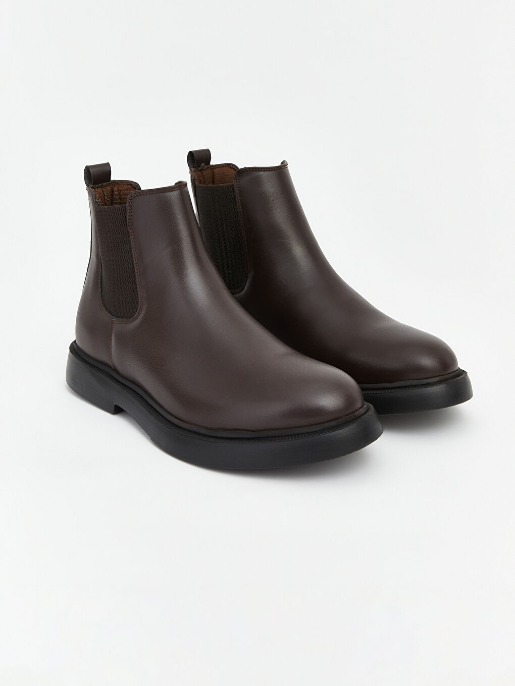 Kahverengi Deri Görünümlü Erkek Chelsea Bot