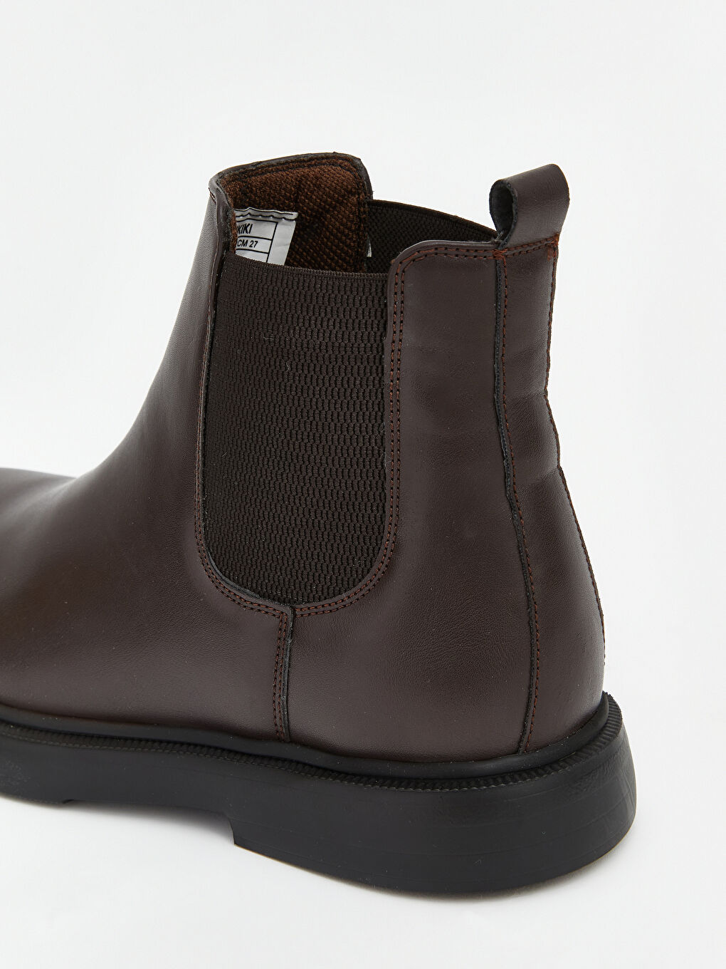 Kahverengi Deri Görünümlü Erkek Chelsea Bot-4