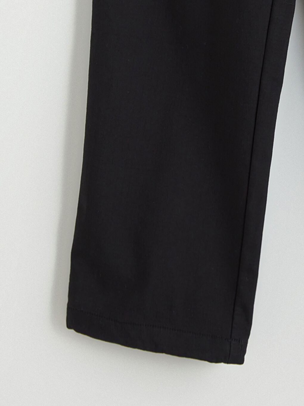 Siyah Standart Kalıp Erkek Kargo Pantolon-5