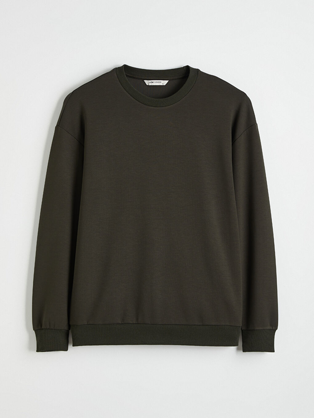 Yeşil Bisiklet Yaka Erkek Sweatshirt