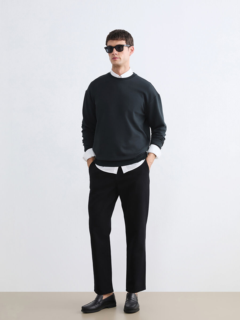 Crew Neck Men's Sweatshirt-1