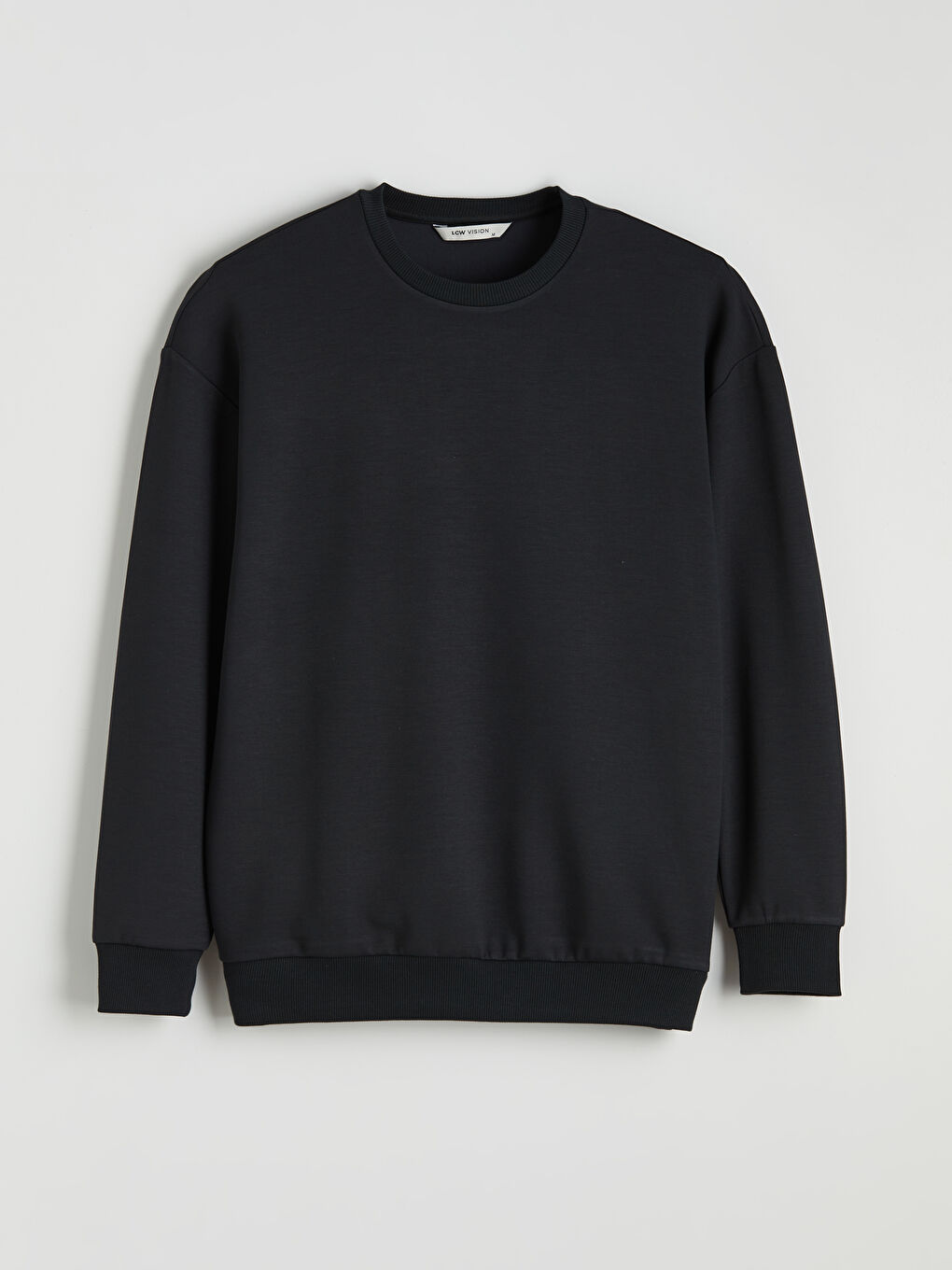 Antrasit Bisiklet Yaka Erkek Sweatshirt