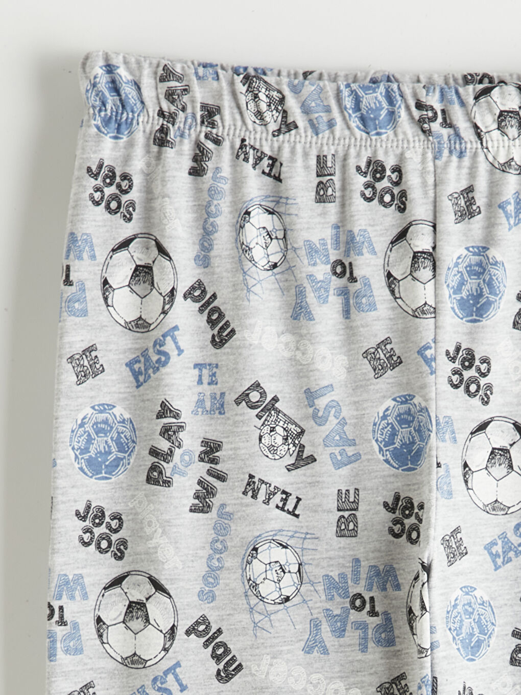 Mavi Bisiklet Yaka Baskılı Erkek Çocuk Pijama Takım-5