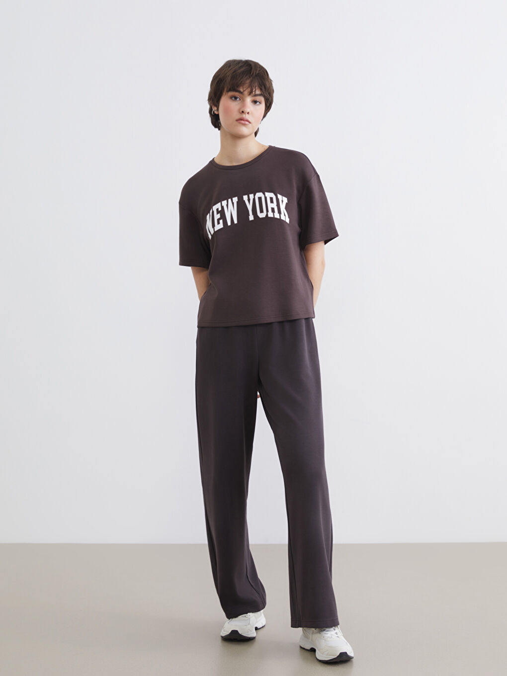 Γυναίκα ΚΑΦΕ Μπλουζάκι-1