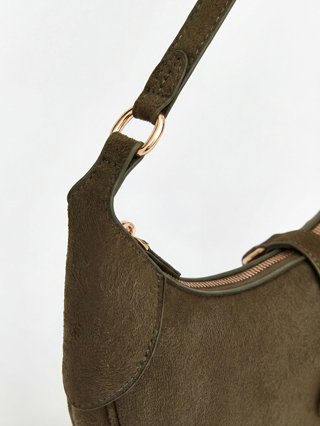 حقيبة مون من جلد سويدي صناعي للسيدات-2