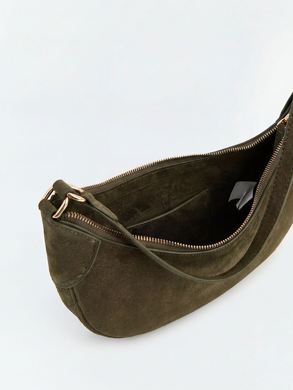 حقيبة مون من جلد سويدي صناعي للسيدات-3