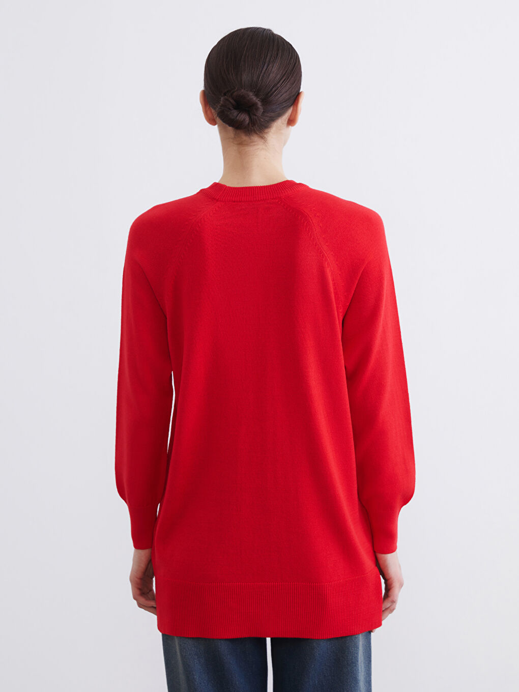 Women's Crew Neck Knit Tunic-3