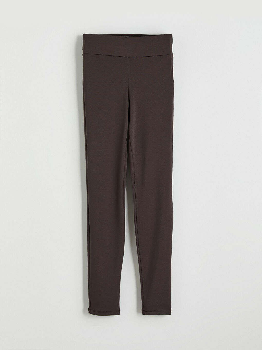 Kahverengi Yüksek Bel Kadın Tayt-4