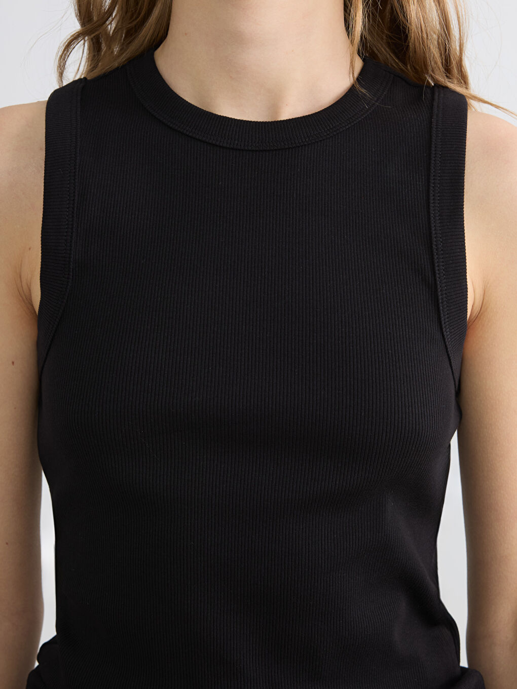 CRNA Top majica Žena-2