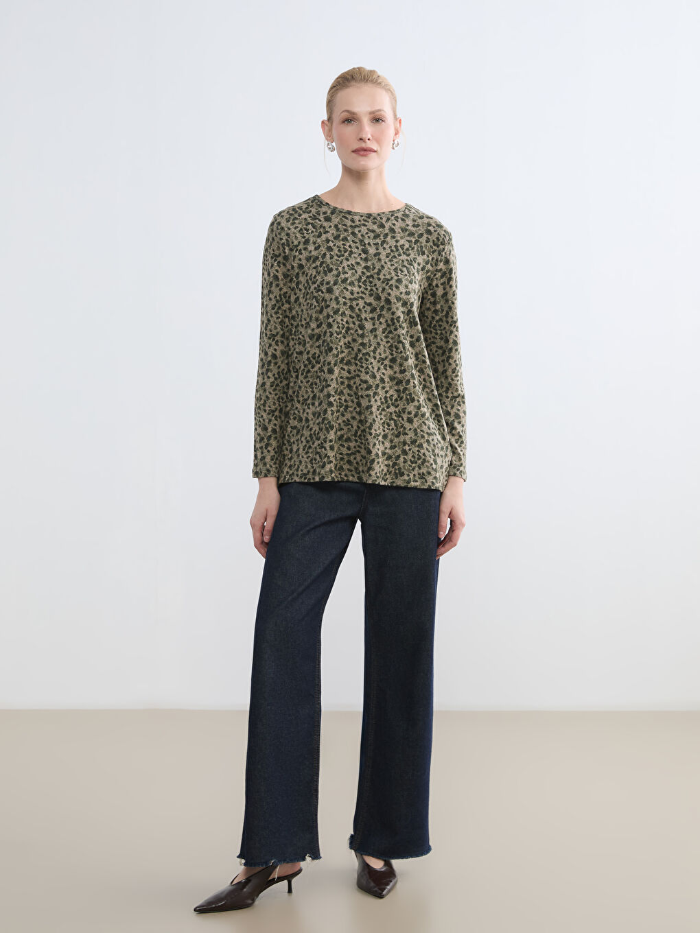 Әйелдер ХАКИ Блузка-1