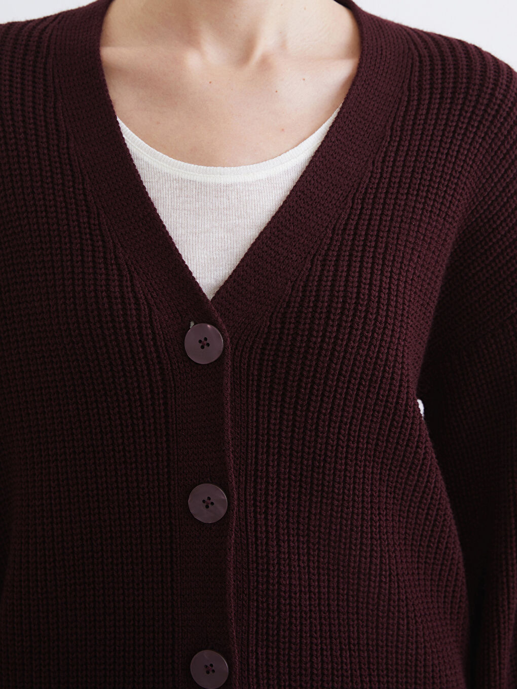 Woman BORDEAUX Cardigan-2