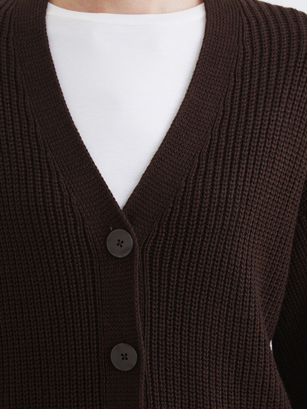 V-Neck Women's Knitted Cardigan-2