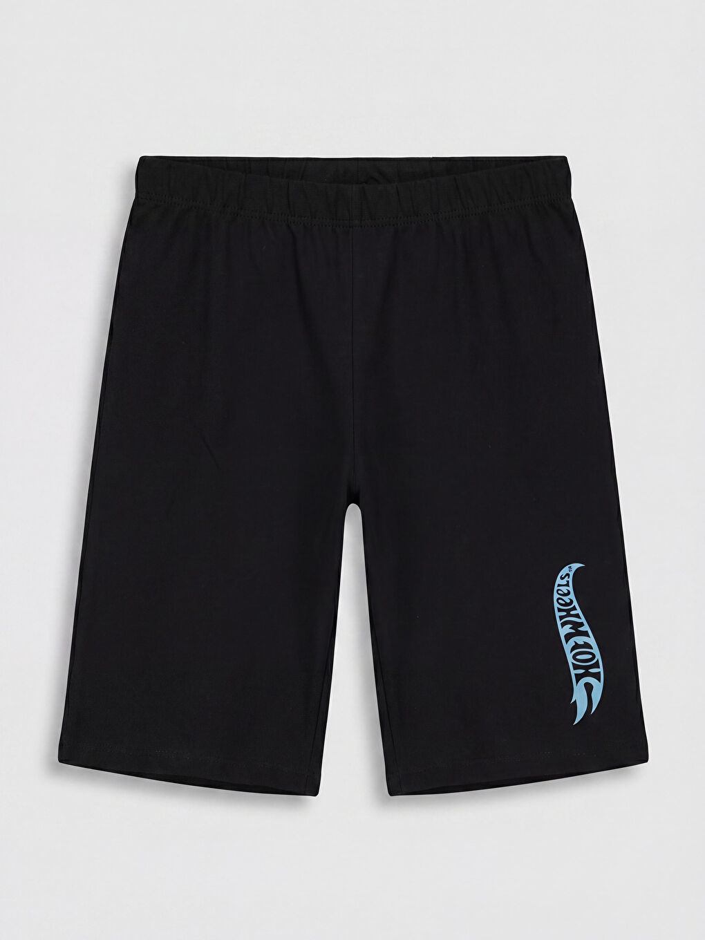 Mavi Erkek Çocuk Hot Wheels Baskılı Şortlu Pijama Takımı-4