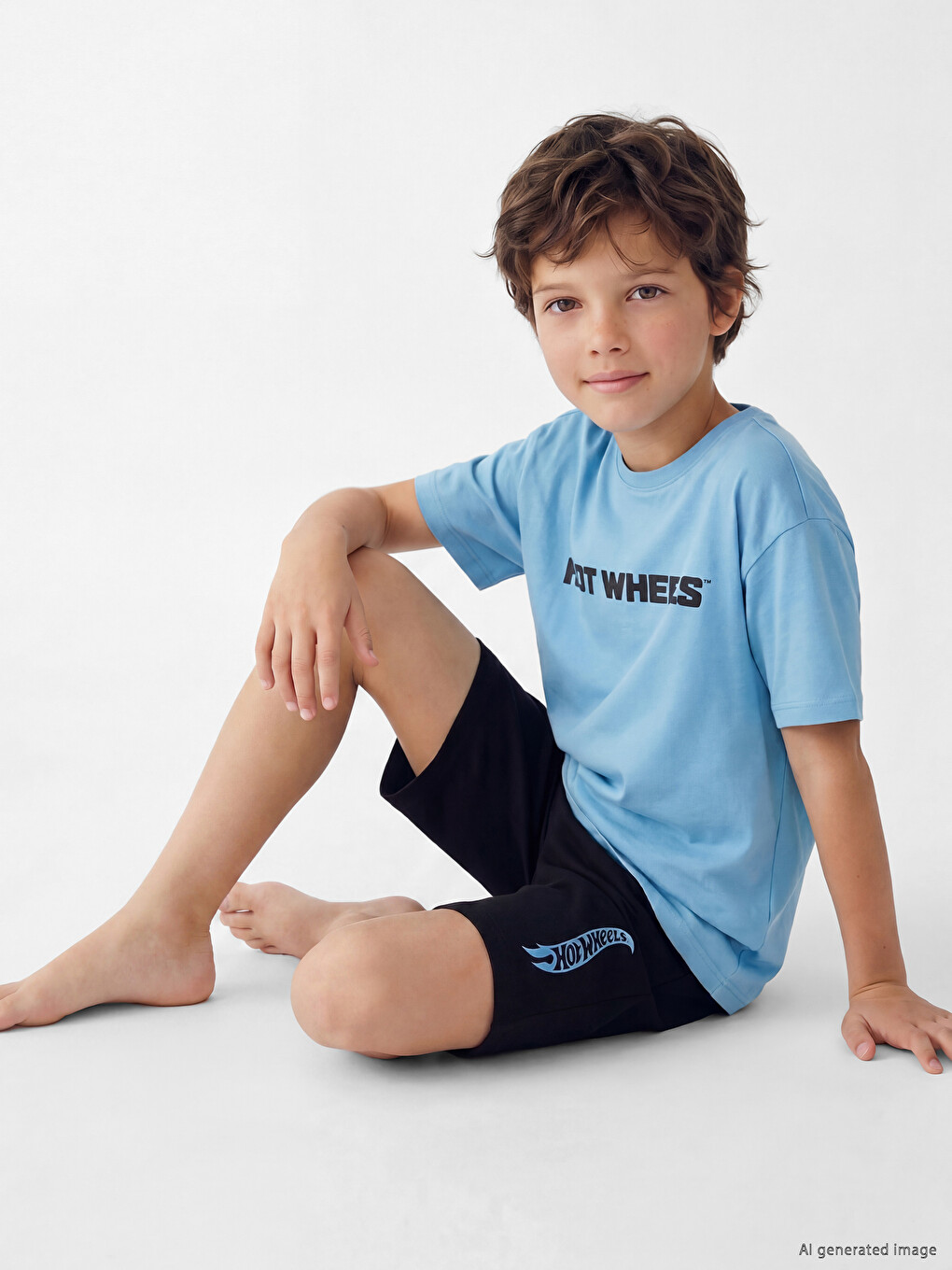 Boys' Hot Wheels Printed Shortie Pyjama Set