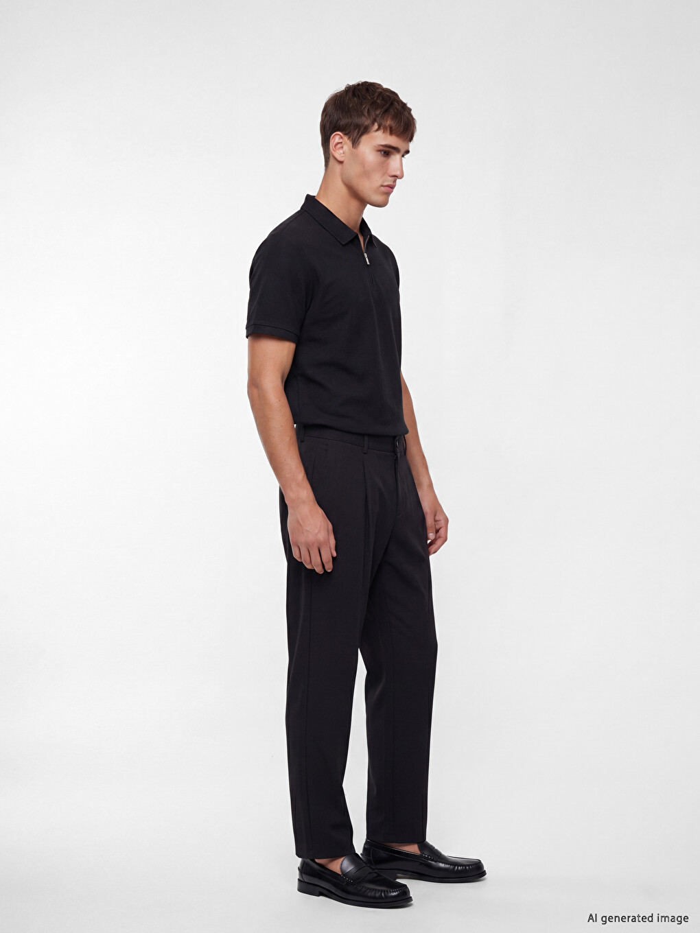 Polo Collar Men's T-Shirt-1