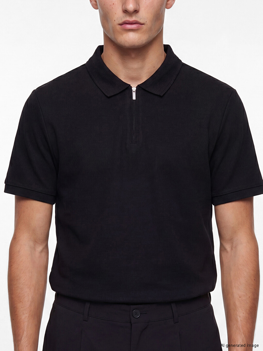 Polo Collar Men's T-Shirt-2