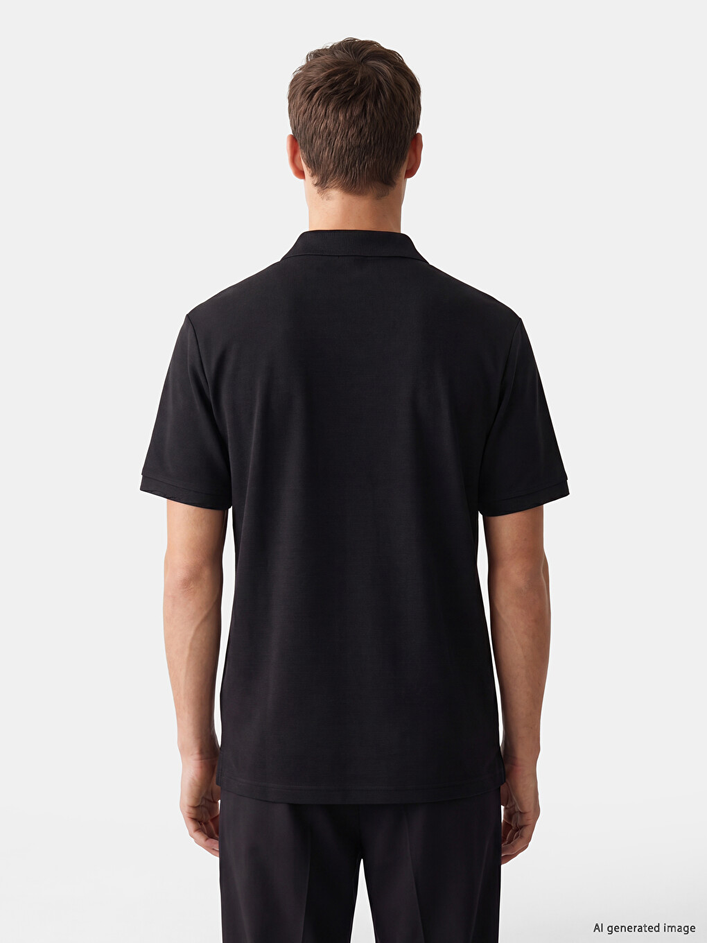Polo Collar Men's T-Shirt-3