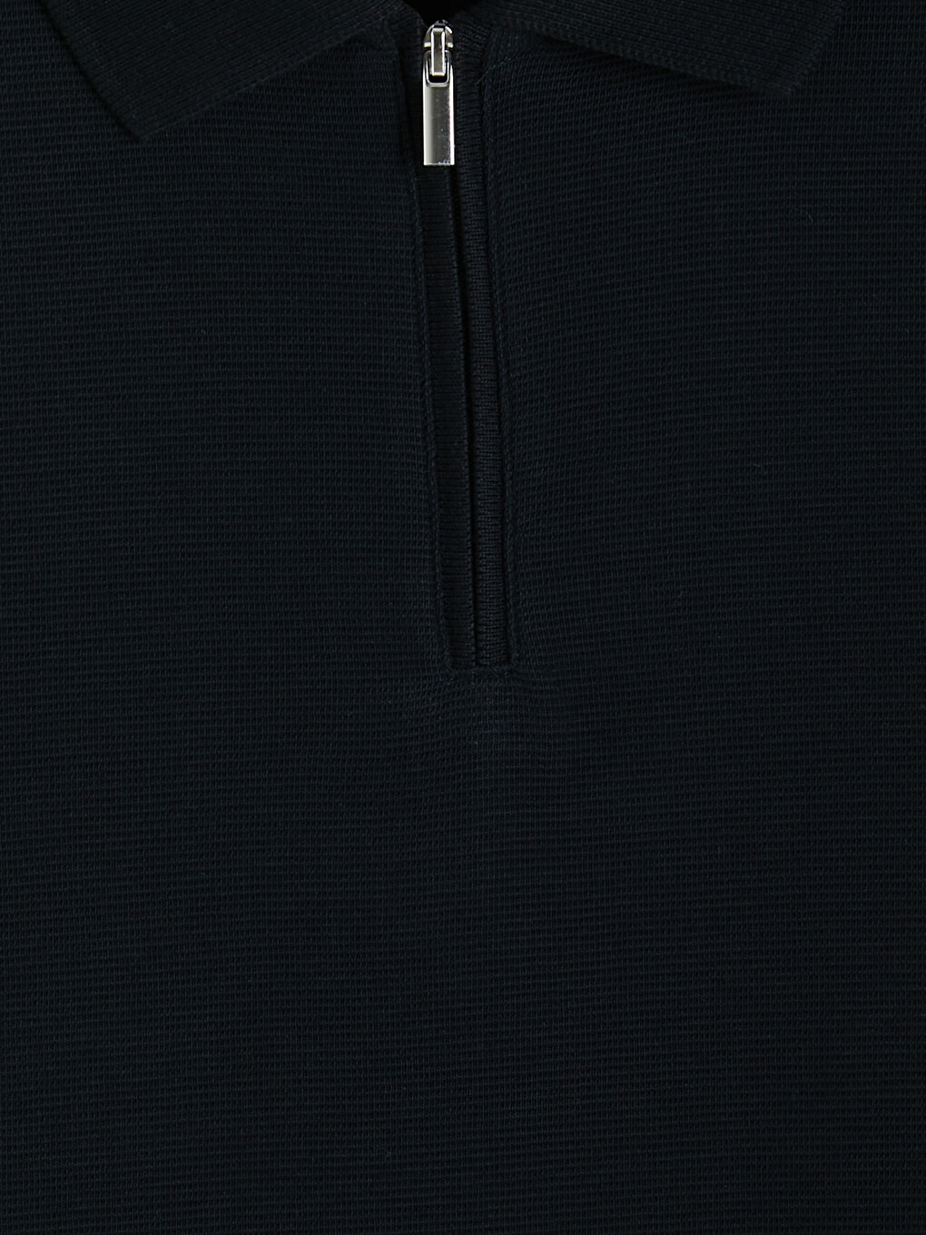 Siyah Polo Yaka Erkek Tişört-1