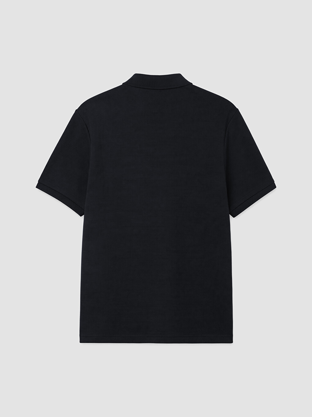 Siyah Polo Yaka Erkek Tişört-2