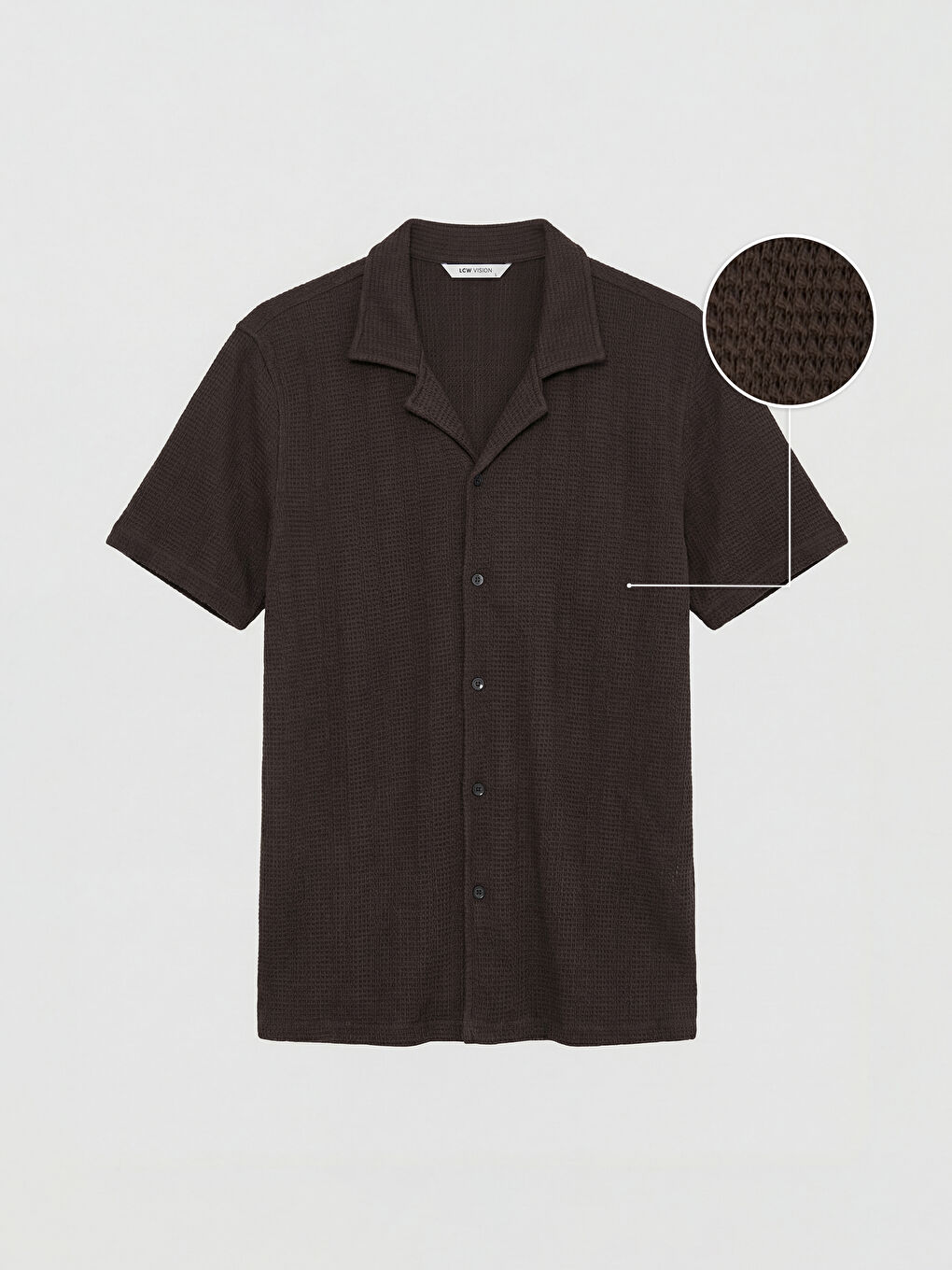 Kahverengi Regular Fit Erkek Gömlek