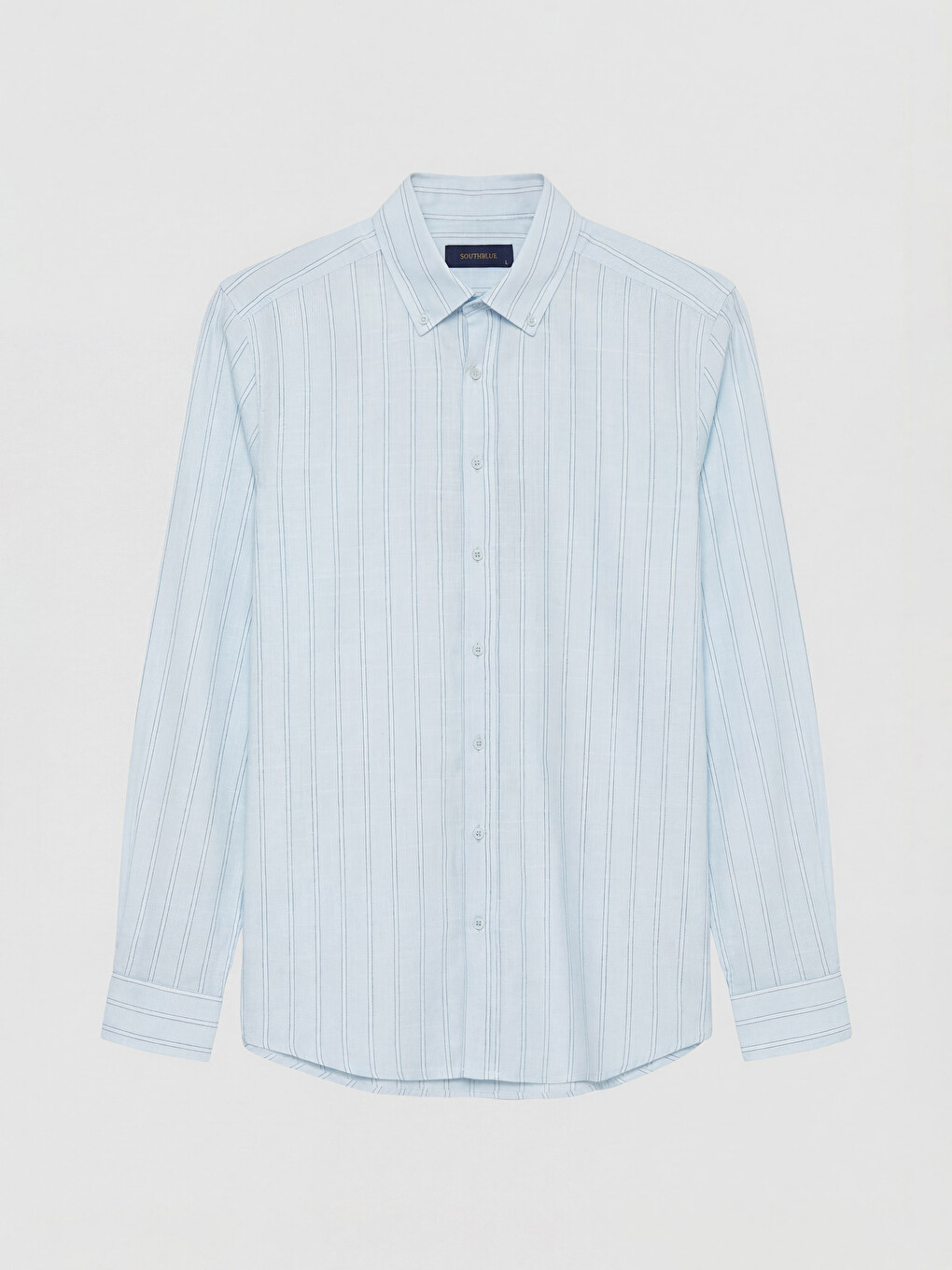 Regular Fit Striped Poplin Men's Shirt-2