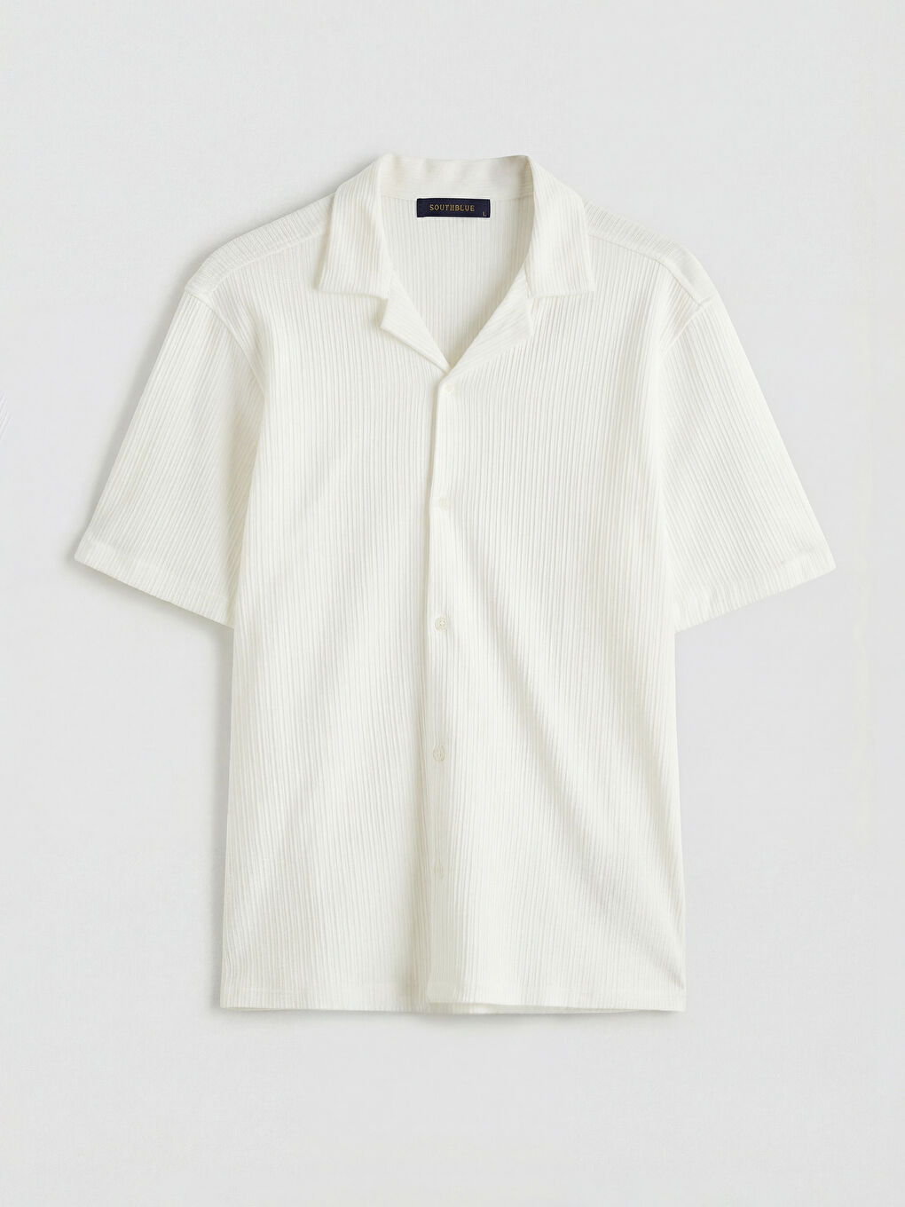 Ekru Regular Fit Erkek Dokulu Gömlek