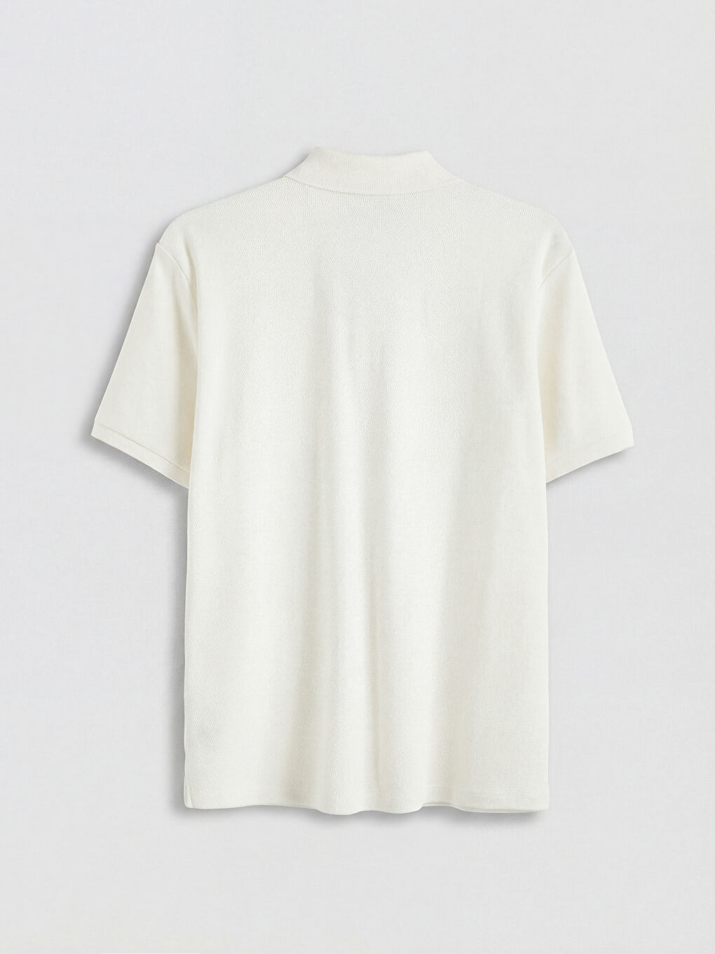 Ekru Polo Yaka Erkek Tişört-5