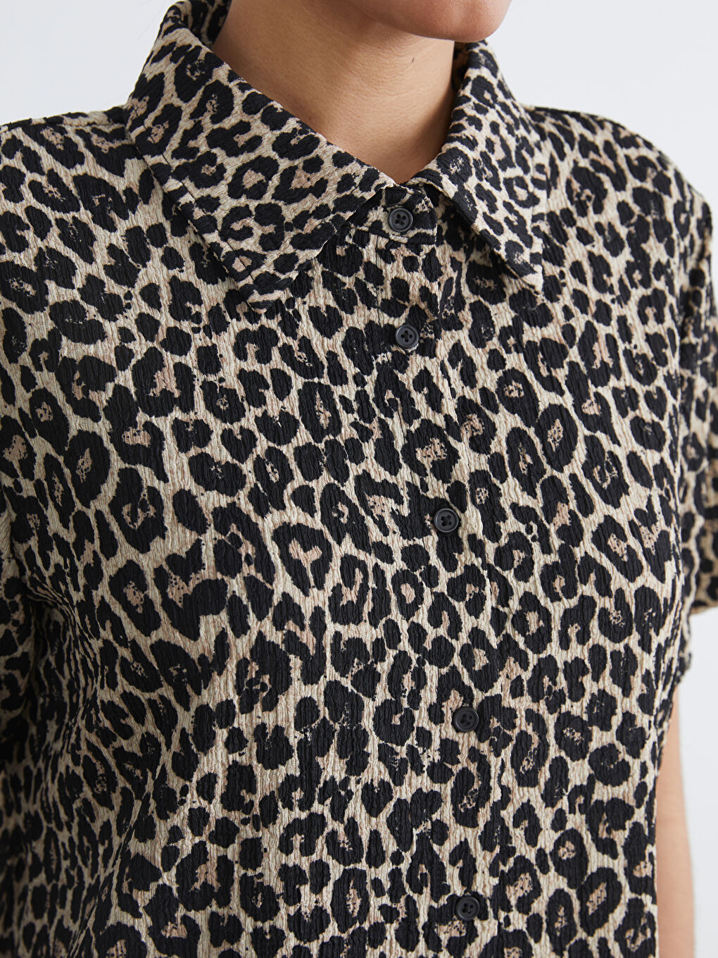 Leopard Print Women's Shirt-2