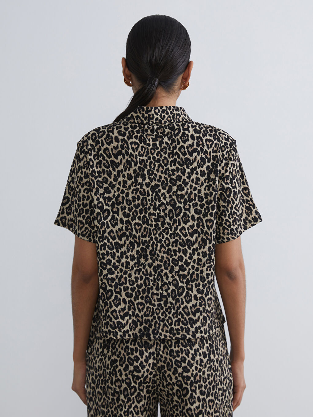 Leopard Print Women's Shirt-3