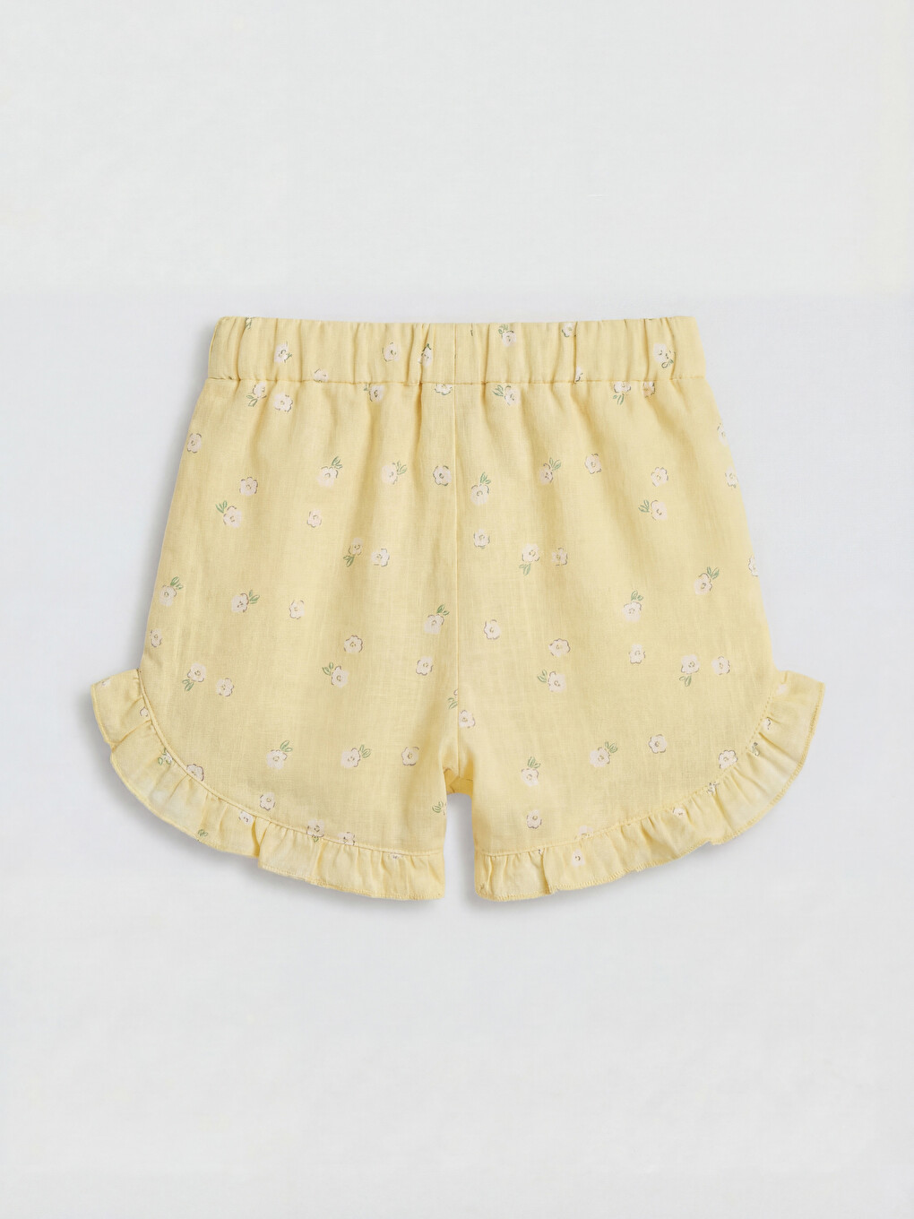 Floral Frill Detail Baby Girls' Blouse and Shorts Set-4