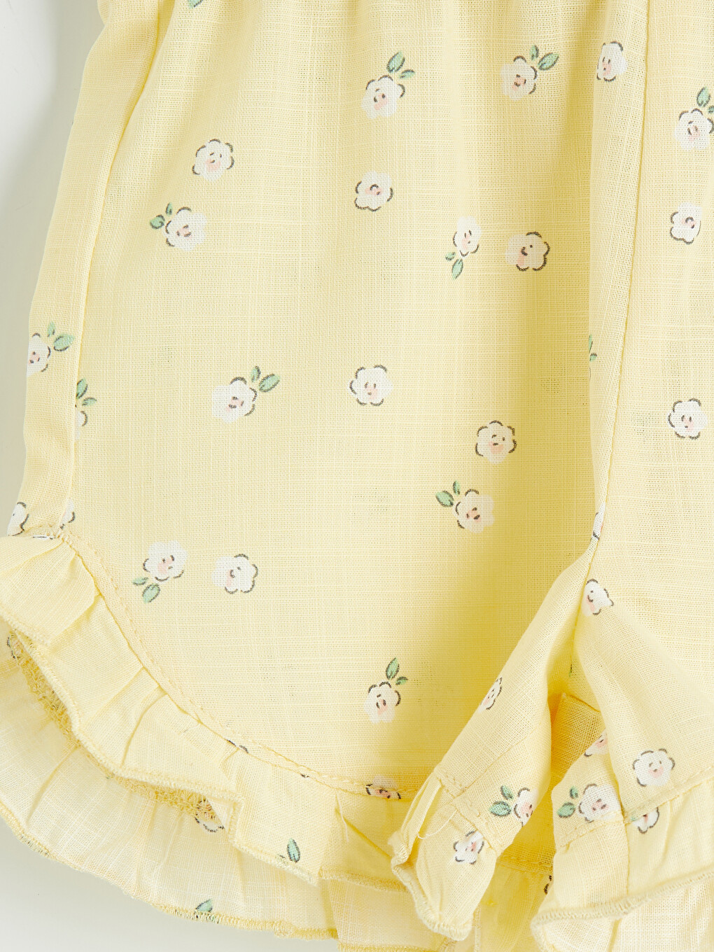 Floral Frill Detail Baby Girls' Blouse and Shorts Set-6