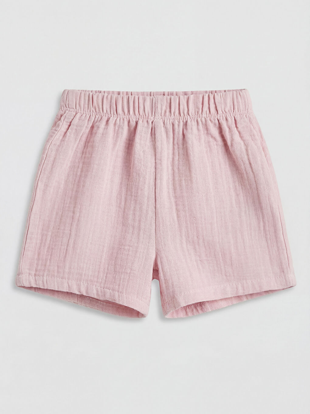 Pembe Kız Bebek Müslin Şort