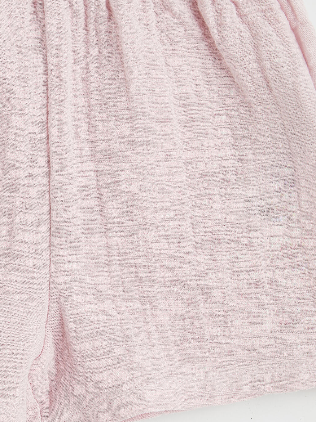 Pembe Kız Bebek Müslin Şort-1