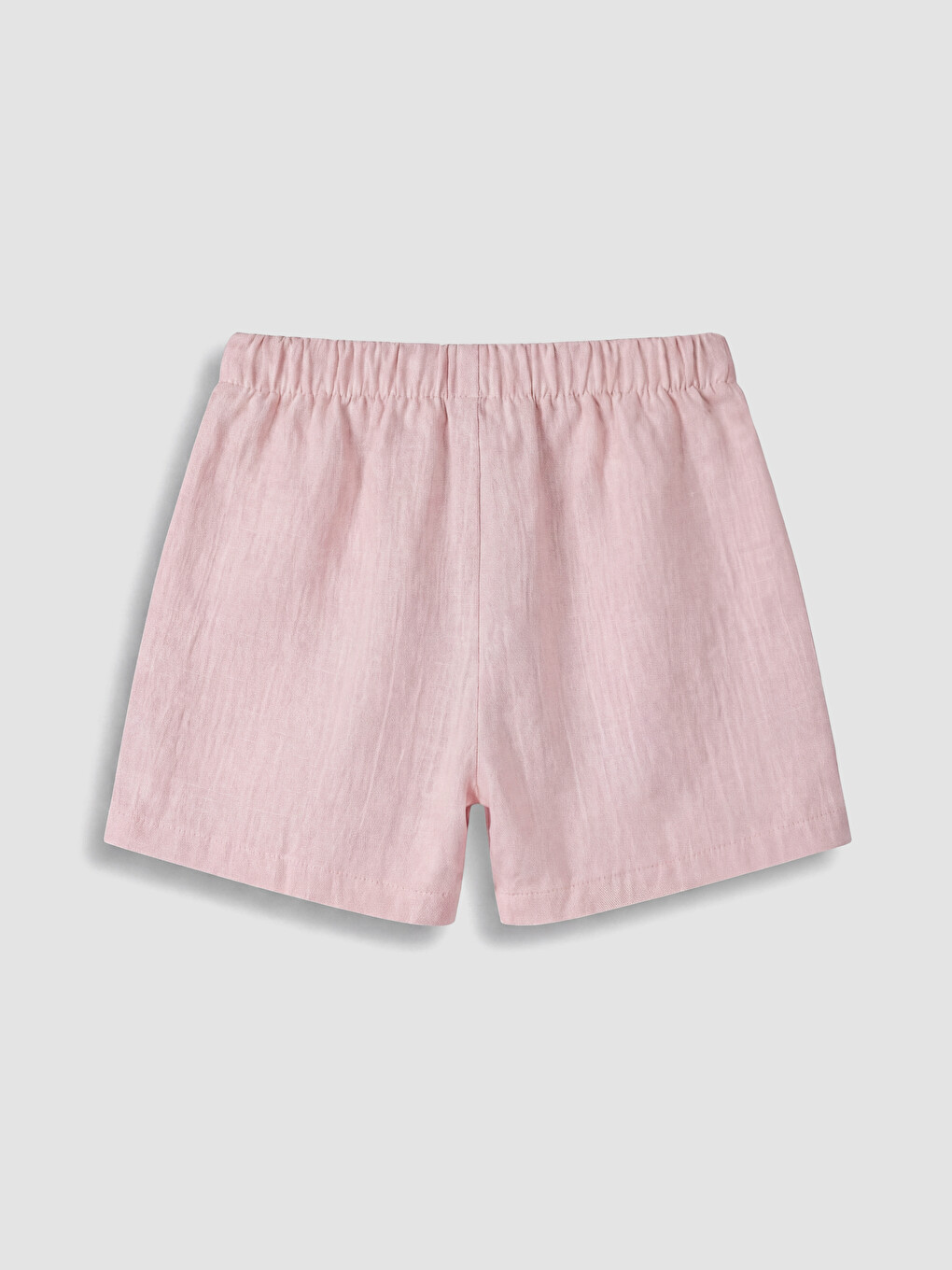 Pembe Fisto Detaylı Kız Bebek Müslin Bluz ve Şort-6