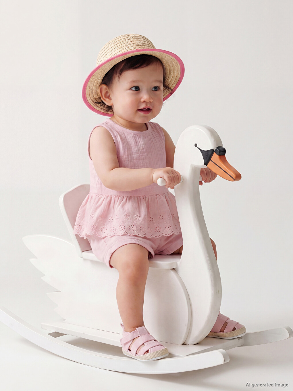 Blouse et Short en Mousseline pour Bébé Fille avec Détails Broderie Anglaise