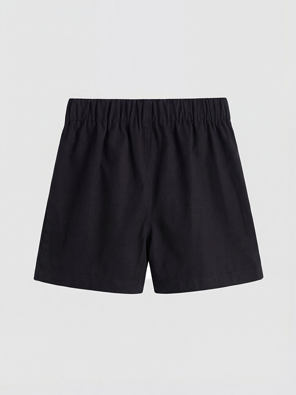 Siyah Pileli Kız Çocuk Gabardin Şort Etek-1