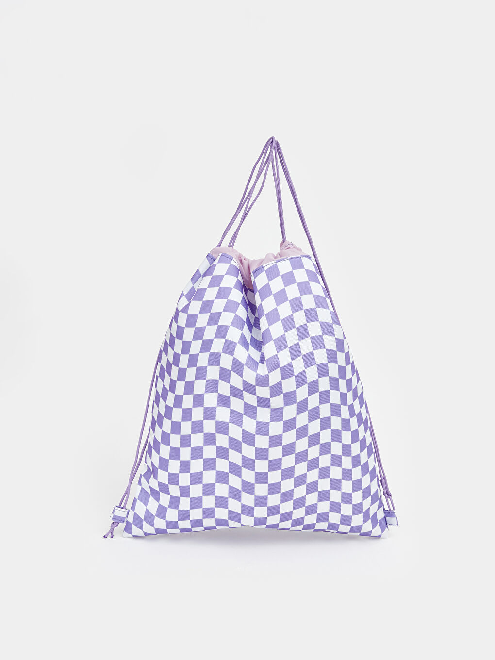 Mor Damalı Büzgülü Kız Çocuk Sırt Çantası