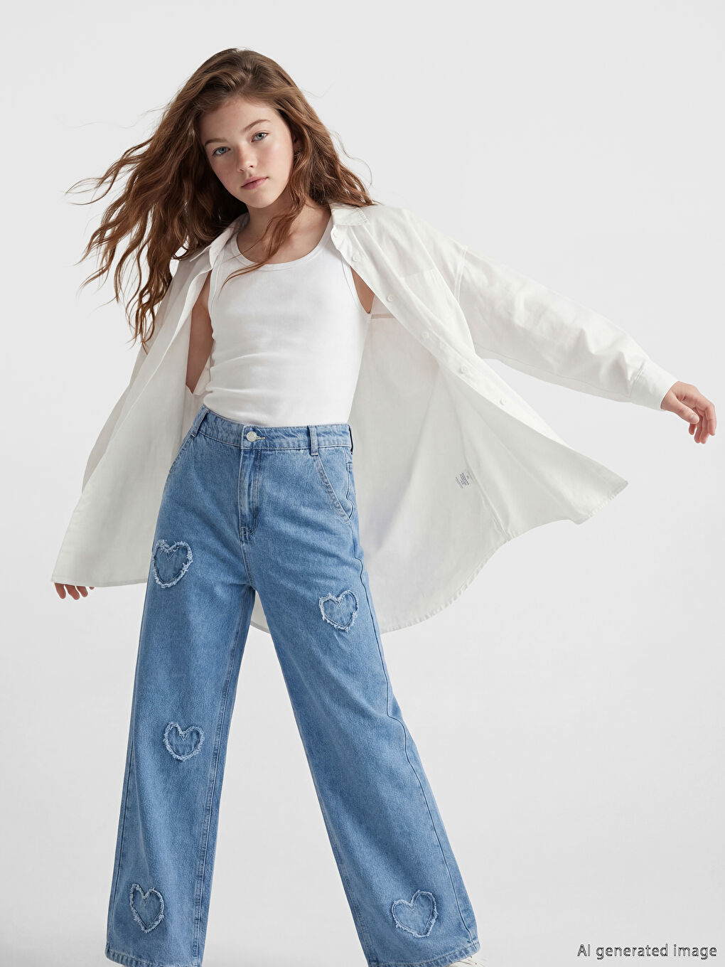 Момиче Синьо Дънки-1