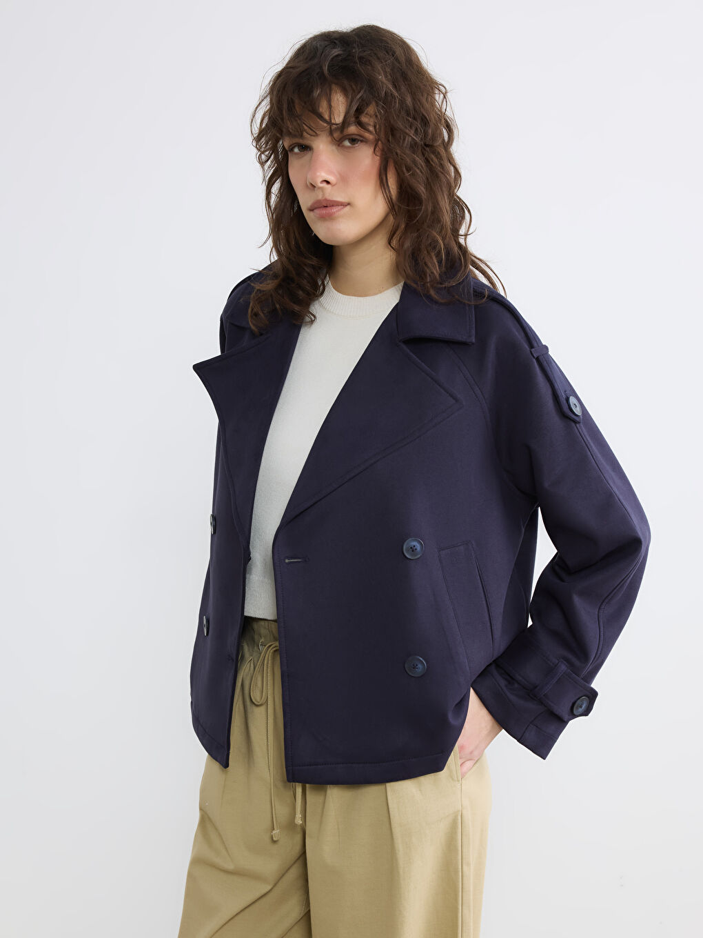 Women's Double-Breasted Trench Coat