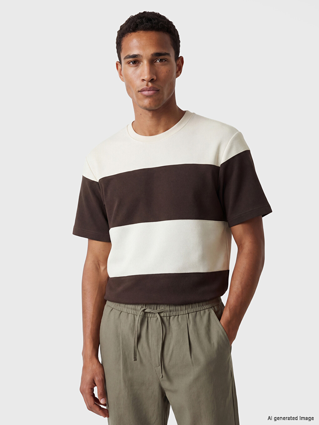 Crew Neck Pique Men's T-Shirt
