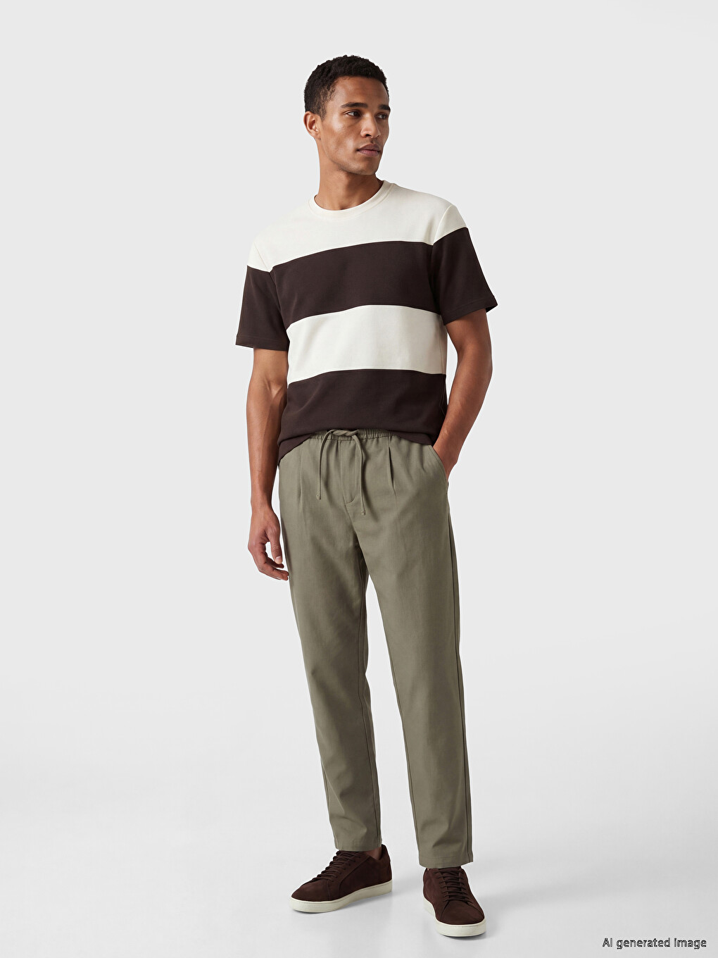 Crew Neck Pique Men's T-Shirt-1