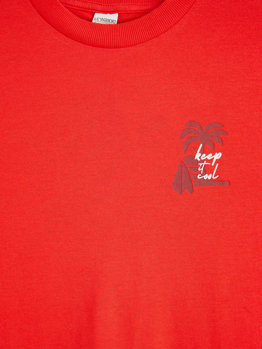 تي شيرت أولادي مطبوع بياقة دائرية-2