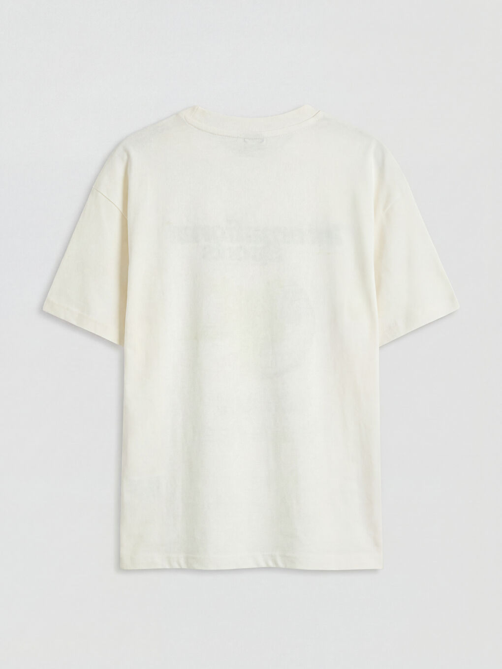 تي شيرت أولادي مطبوع بياقة دائرية-1