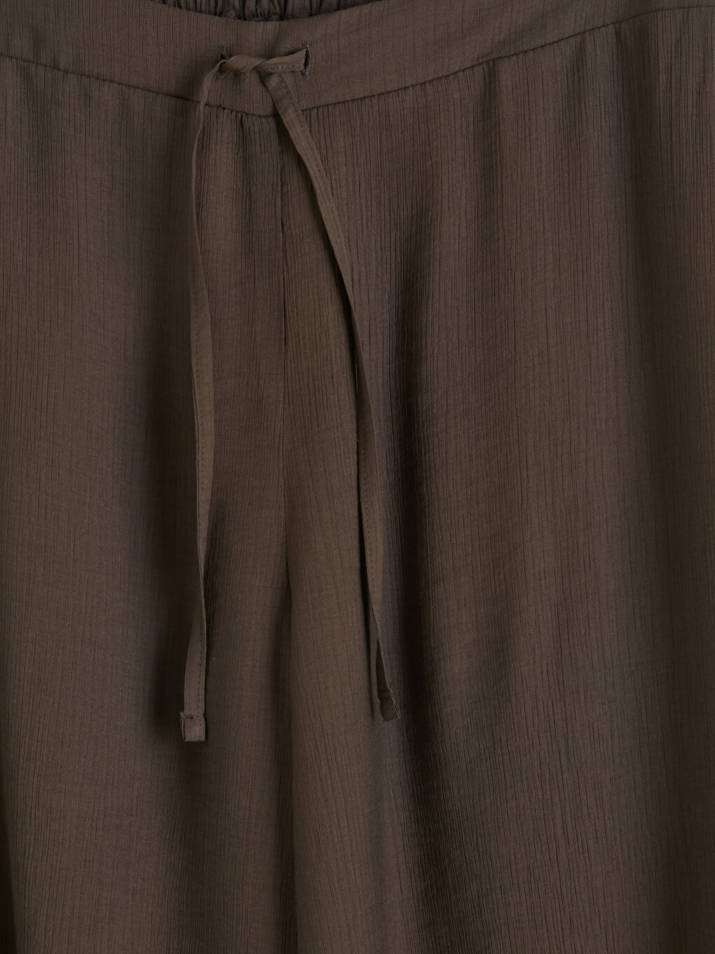Elastic Waist Wide Leg Women's Trousers-6