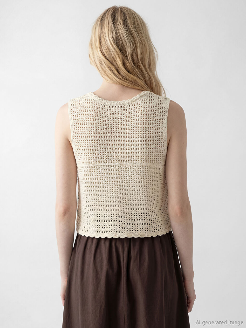 Woman GREEN Waistcoat-3