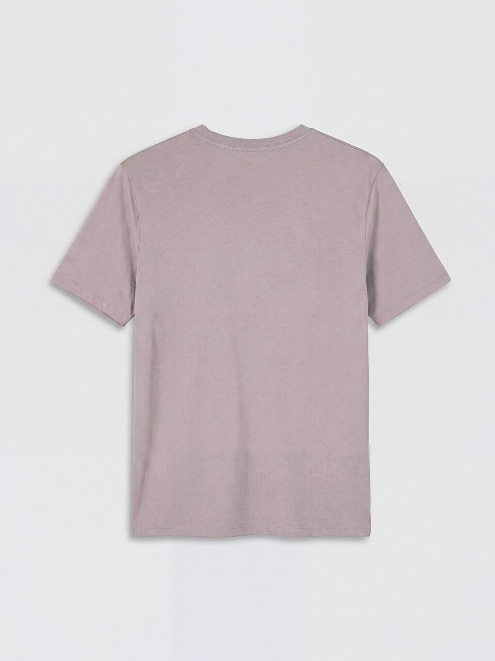 Pembe Bisiklet Yaka Baskılı Erkek Tişört-4
