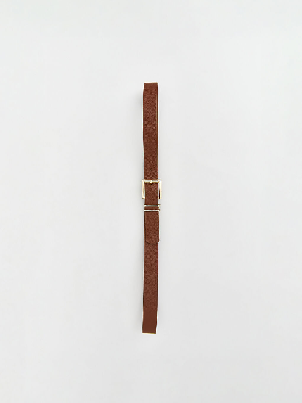 Siyah Deri Görünümlü Kadın Kemer 2'li-3