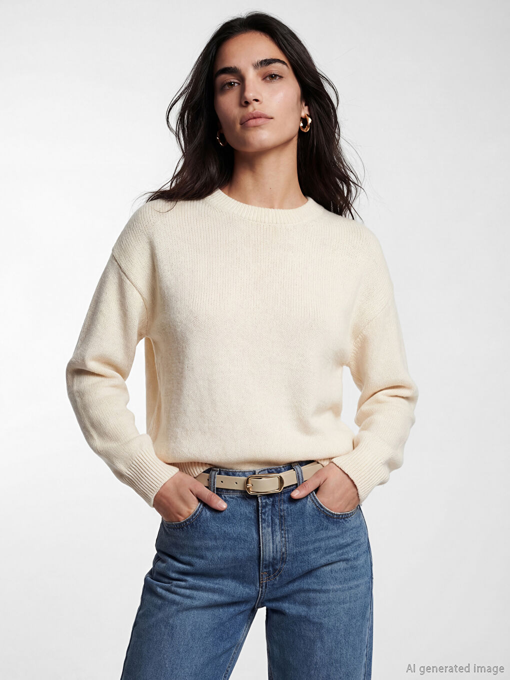 Siyah Deri Görünümlü Kadın Kemer 3'lü